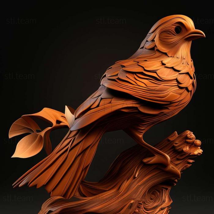 3D модель Птица (STL)